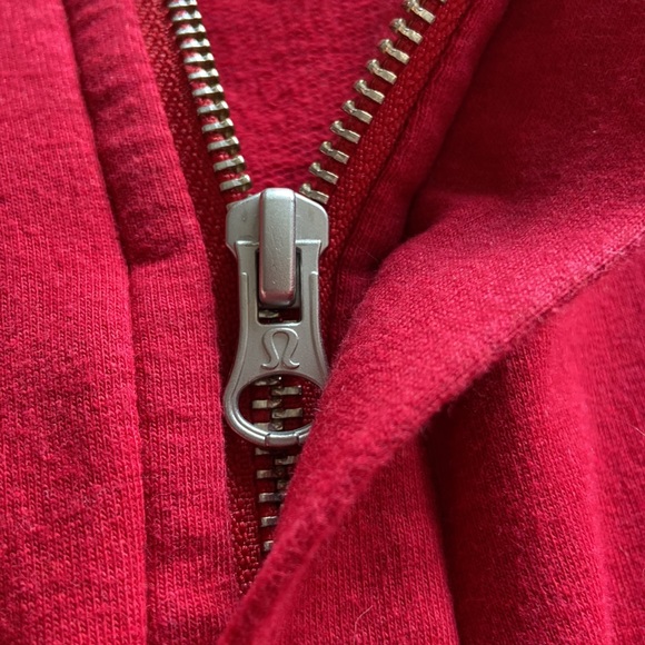 Lululemon Feel The Love Red Half Zip Hoodie - Picture 6 of 10